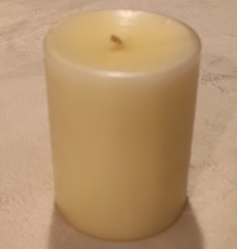 NWT! Martha Stewart White Tea Pillar Candle